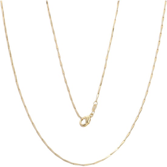 BEADIA Collier chaînes Guazi plaqué or 45 cm 4 pièces avec fermoir mousqueton pour les résultats de fabrication de bijoux à bricoler soi-même