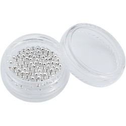 Perles rondes en argent Sterling 925, 2mm, 100 pièces, pour la fabrication de bijoux