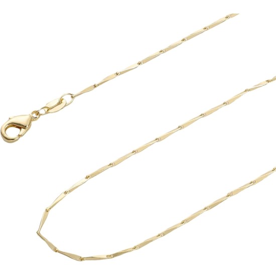 BEADIA Collier chaînes Guazi plaqué or 45 cm 4 pièces avec fermoir mousqueton pour les résultats de fabrication de bijoux à bricoler soi-même