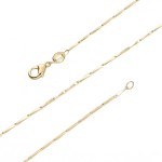 BEADIA Collier chaînes Guazi plaqué or 45 cm 4 pièces avec fermoir mousqueton pour les résultats de fabrication de bijoux à bricoler soi-même