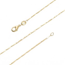 BEADIA Collier chaînes Guazi plaqué or 45 cm 4 pièces avec fermoir mousqueton pour les résultats de fabrication de bijoux à bricoler soi-même