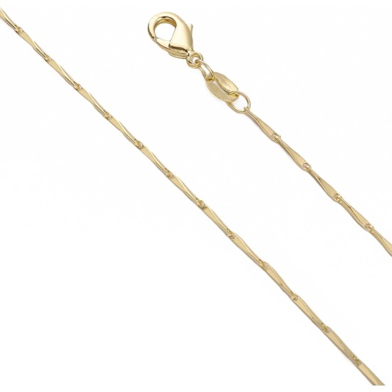 BEADIA Collier chaînes Guazi plaqué or 45 cm 4 pièces avec fermoir mousqueton pour les résultats de fabrication de bijoux à bricoler soi-même