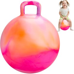 INPODAK Hopper Ball Balle rebondissante de 45,7 cm avec poignée pour enfants, jouet de saut hippity hop pour garçons et filles âgés de 3 à 6 ans, comprend une pompe et un coffret cadeau, excellent cadeau pour un anniversaire