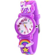 Montre pour filles – Montre étanche avec dessin animé 3D pour tout-petits, cadeaux pour filles de 2 à 8 ans, jouets pour filles de 3, 4, 5, 6, 7 ans – Cadeaux pour enfants