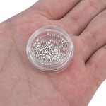 Perles rondes en argent Sterling 925, 2mm, 100 pièces, pour la fabrication de bijoux