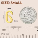 OHINGLT 10 pièces fermoirs à pendentif à pince mousqueton - fermoir et fermetures de collier en or 18 carats, connecteur de breloque de bracelet pour femmes