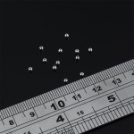 Perles rondes en argent Sterling 925, 2mm, 100 pièces, pour la fabrication de bijoux