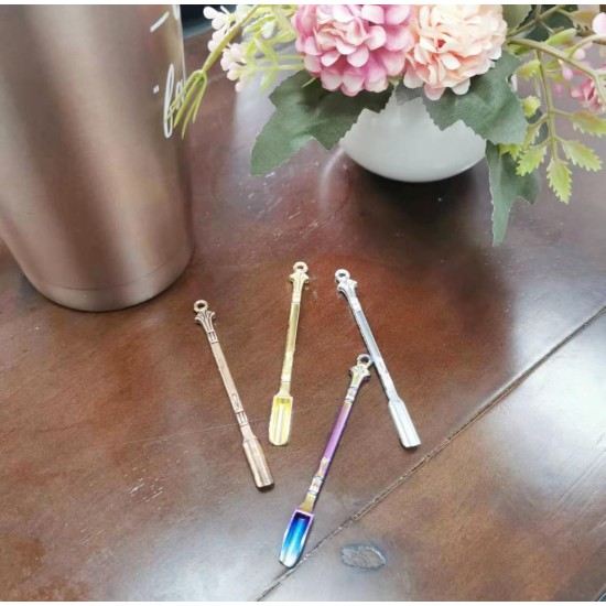 Mini cuillère en métal, cuillère à médicaments, pelle, mini pelle, fournitures pour la maison, pendentifs, collier (multicolore) Mini cuillère en métal, cuillère à médicaments, pelle, mini pelle, fournitures pour la maison, pendentifs, collier (multicolore)