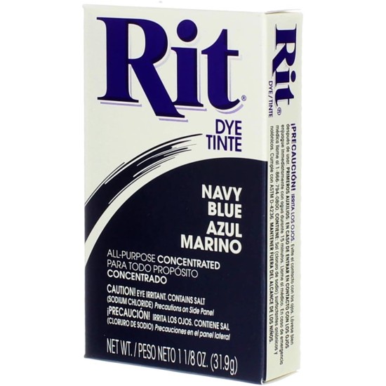 Rit 30 Teinture en poudre Navy Rit de 1,1/8 oz (PAQUET DE 6)
