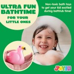 JOYIN 12 PCS Jouets de Bain Lumineux, Jouet de Sirène de Baignoire à LED Coloré Clignotant pour Tout-Petit, Cadeaux de Douche en Caoutchouc Flottants pour le Bain de Bébé pour Bébés Enfants Filles Saint-Valentin Panier de Pâques