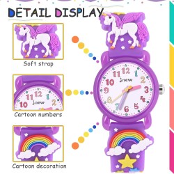Montre pour filles – Montre étanche avec dessin animé 3D pour tout-petits, cadeaux pour filles de 2 à 8 ans, jouets pour filles de 3, 4, 5, 6, 7 ans – Cadeaux pour enfants Montre pour filles – Montre étanche avec dessin animé 3D pour tout-petits, cadeaux pour filles de 2 à 8 ans, jouets pour filles de 3, 4, 5, 6, 7 ans – Cadeaux pour enfants