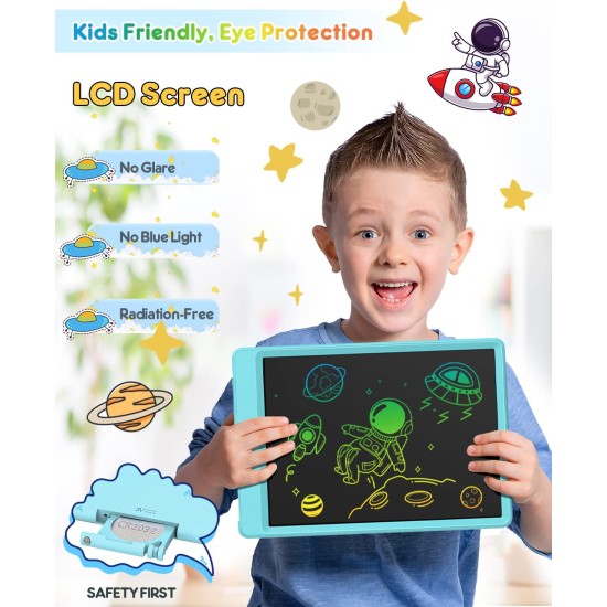 FLUESTON Tablette d'écriture LCD 10 pouces, tableau de gribouillage, jouets cadeaux pour filles et garçons de 3 à 8 ans, bloc de dessin électronique coloré pour tout-petits, panier de Pâques pour enfants, apprentissage éducatif, jouet de voyage FLUESTON Tablette d'écriture LCD 10 pouces, tableau de gribouillage, jouets cadeaux pour filles et garçons de 3 à 8 ans, bloc de dessin électronique coloré pour tout-petits, panier de Pâques pour enfants, apprentissage éducatif, jouet de voyage