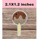 Mini sucette chocolat dessin animé broderie badge brodé thermocollant à coudre pour vêtements jeans veste polo t-shirt chapeau sac chaussures sacs à dos (3 pièces) Mini sucette chocolat dessin animé broderie badge brodé thermocollant à coudre pour vêtements jeans veste polo t-shirt chapeau sac chaussures sacs à dos (3 pièces)