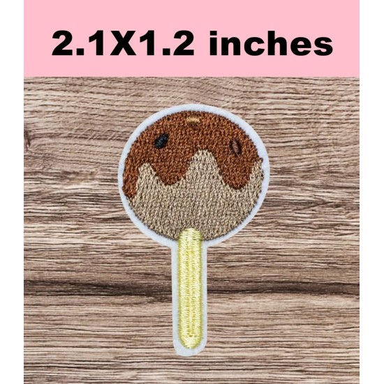 Mini sucette chocolat dessin animé broderie badge brodé thermocollant à coudre pour vêtements jeans veste polo t-shirt chapeau sac chaussures sacs à dos (3 pièces) Mini sucette chocolat dessin animé broderie badge brodé thermocollant à coudre pour vêtements jeans veste polo t-shirt chapeau sac chaussures sacs à dos (3 pièces)