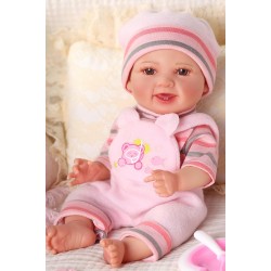 BABESIDE Poupée bébé fille – Poupées réalistes de 25,4 cm avec biberon magique, jouet en vinyle réaliste, cadeau pour 3+ 4, 5, 6 ans, idéal pour un anniversaire, un jeu de simulation, Noël