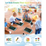FLUESTON Tablette d'écriture LCD 10 pouces, tableau de gribouillage, jouets cadeaux pour filles et garçons de 3 à 8 ans, bloc de dessin électronique coloré pour tout-petits, panier de Pâques pour enfants, apprentissage éducatif, jouet de voyage FLUESTON Tablette d'écriture LCD 10 pouces, tableau de gribouillage, jouets cadeaux pour filles et garçons de 3 à 8 ans, bloc de dessin électronique coloré pour tout-petits, panier de Pâques pour enfants, apprentissage éducatif, jouet de voyage