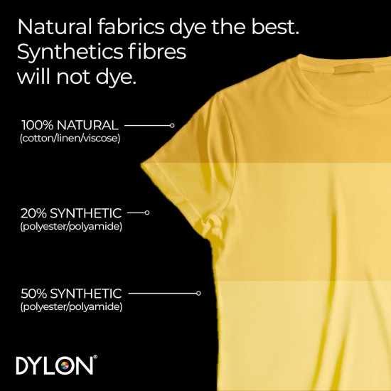 Dylon - Dosettes de teinture pour machine, 350 g, jaune tournesol