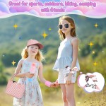 Sac à main de jeu pour petites filles, 34 pièces, sac de sport pour tout-petits avec chapeau de soleil, bracelets, bouteille d'eau, jouets de princesse, sac à main, portefeuille, maquillage pour enfants, cadeau d'anniversaire pour filles de 3, 4, 5, 6 +