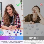 LET'S RESIN Moules en résine époxy pour dés DND avec 7 cavités stéréoscopiques polyédriques standard, moules en silicone pour résine époxy, fabrication de dés, jeu de société LET'S RESIN Moules en résine époxy pour dés DND avec 7 cavités stéréoscopiques polyédriques standard, moules en silicone pour résine époxy, fabrication de dés, jeu de société