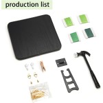 Jydunix Kit d'art à cordes, motif trèfle à quatre feuilles, 7,874 x 7,874 pouces, kit de bricolage pour adultes et enfants, décoration murale facile, cadeau unique d'anniversaire et de vacances