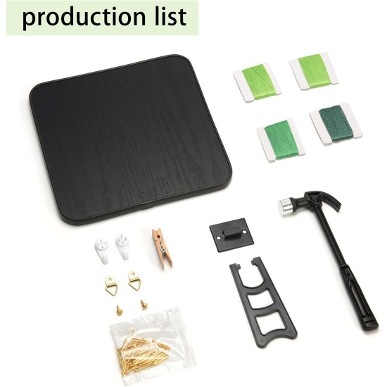 Jydunix Kit d'art à cordes, motif trèfle à quatre feuilles, 7,874 x 7,874 pouces, kit de bricolage pour adultes et enfants, décoration murale facile, cadeau unique d'anniversaire et de vacances