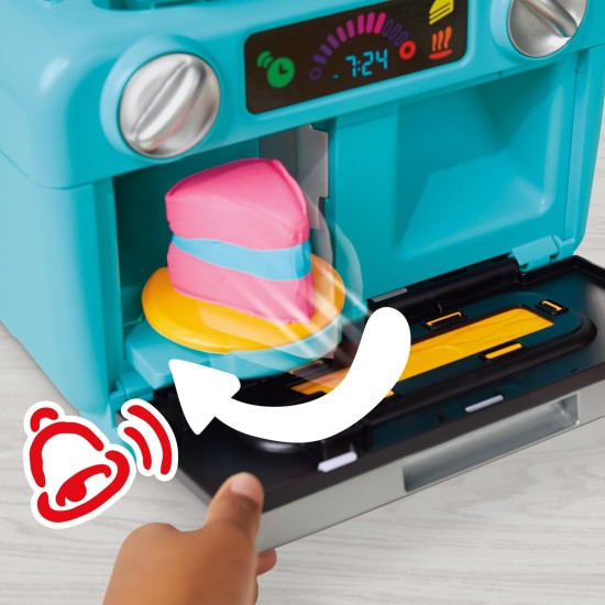 Play-Doh Super Slice Cake Playset, four jouet avec accessoires de cuisine et 11 boîtes de pâte à modeler, arts et travaux manuels pour enfants, à partir de 3 ans
