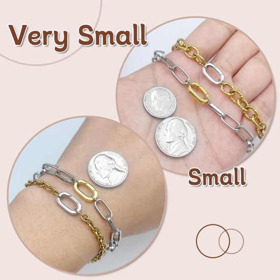 OHINGLT 10 pièces fermoirs à pendentif à pince mousqueton - fermoir et fermetures de collier en or 18 carats, connecteur de breloque de bracelet pour femmes