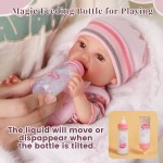 BABESIDE Poupée bébé fille – Poupées réalistes de 25,4 cm avec biberon magique, jouet en vinyle réaliste, cadeau pour 3+ 4, 5, 6 ans, idéal pour un anniversaire, un jeu de simulation, Noël BABESIDE Poupée bébé fille – Poupées réalistes de 25,4 cm avec biberon magique, jouet en vinyle réaliste, cadeau pour 3+ 4, 5, 6 ans, idéal pour un anniversaire, un jeu de simulation, Noël