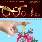 LEOBRO Kit de fabrication de porte-clés, 265 pièces, clips et porte-clés, fermoirs mousquetons en métal et anneaux porte-clés, porte-clés en vrac, anneaux porte-clés, clip pour porte-clés, fabrication de bijoux, artisanat, doré LEOBRO Kit de fabrication de porte-clés, 265 pièces, clips et porte-clés, fermoirs mousquetons en métal et anneaux porte-clés, porte-clés en vrac, anneaux porte-clés, clip pour porte-clés, fabrication de bijoux, artisanat, doré