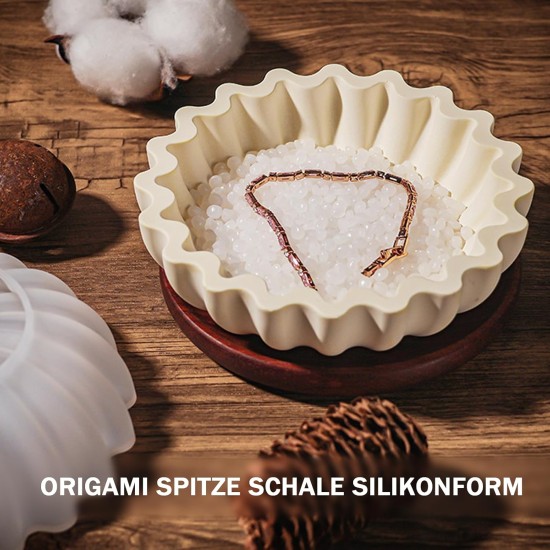 Moules en résine pour bol, 5,24 x 1,65 pouces, plateau de fleurs, moules en silicone pour résine, moules en résine époxy pour porte-bijoux, boîte à bibelots, bougeoir