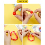 180 pièces FIVEIZERO perles en silicone – 30 couleurs perles rondes en caoutchouc de 12 mm en vrac pour l'artisanat de bricolage, accessoires de porte-clés et fabrication de bijoux