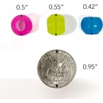 Donna Kids Perles de cheveux en forme de méduse 14 mm Blanc – Perles en caoutchouc doux au toucher silicone pour tresses et queues de cheval, torsion durable pour les coiffures d'enfants, la fabrication de bijoux et d'artisanat, 1 paquet