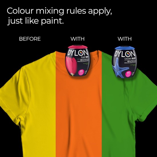 Dylon - Dosettes de teinture pour machine, 350 g, jaune tournesol