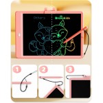Bravokids Tablette d'écriture LCD 10 pouces pour enfants de 3 à 8 ans – Bloc de dessin électronique et tableau de gribouillage comme cadeaux d'anniversaire éducatifs pour filles et garçons (rose)
