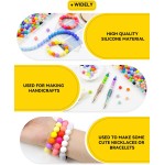 180 pièces FIVEIZERO perles en silicone – 30 couleurs perles rondes en caoutchouc de 12 mm en vrac pour l'artisanat de bricolage, accessoires de porte-clés et fabrication de bijoux