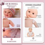 BABESIDE Poupée bébé fille – Poupées réalistes de 25,4 cm avec biberon magique, jouet en vinyle réaliste, cadeau pour 3+ 4, 5, 6 ans, idéal pour un anniversaire, un jeu de simulation, Noël BABESIDE Poupée bébé fille – Poupées réalistes de 25,4 cm avec biberon magique, jouet en vinyle réaliste, cadeau pour 3+ 4, 5, 6 ans, idéal pour un anniversaire, un jeu de simulation, Noël