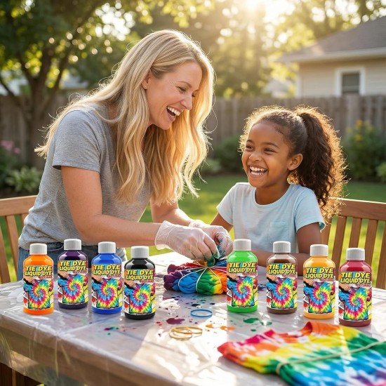 DUTOHAO Tie Dye Teinture Liquide, Colorants de Tissu concentrés Rouges, Colorants créatifs de 3,5 Fl.oz pour la Maison pour Les Arts et l'artisanat, Art de Tissu DIY(Rouge, 3,5 fl oz / 100 ml)