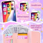 Sac à main de jeu pour petites filles, 34 pièces, sac de sport pour tout-petits avec chapeau de soleil, bracelets, bouteille d'eau, jouets de princesse, sac à main, portefeuille, maquillage pour enfants, cadeau d'anniversaire pour filles de 3, 4, 5, 6 +