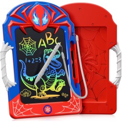 Tablette d'écriture LCD cool avec stylet Web et poignée Web – Tableau de gribouillage amusant pour enfants, bloc de dessin coloré, jouets cadeaux pour garçons et filles de 3 4 5 6 7 8 10 ans, tout-petits âgés de 3 à 4 ans, 4 à 6 ans, 6 à 8 ans, 8 à 12 ans