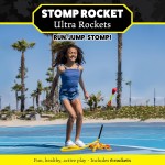 Stomp Rocket Ultra Lance-roquettes pour enfants, 6 fusées – Jouets amusants pour enfants dans le jardin et en plein air – Cadeaux pour garçons et filles – Ensemble de blaster en mousse pour jouets volants – Support de lancement réglable multi-joueurs