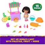 Dora, Chariot à friandises Pop 'N' Go avec 15 pièces, chariot transformable et rangement de jouets avec figurine Dora de 6 pouces, jouets pour enfants pour filles et garçons à partir de 3 ans Dora, Chariot à friandises Pop 'N' Go avec 15 pièces, chariot transformable et rangement de jouets avec figurine Dora de 6 pouces, jouets pour enfants pour filles et garçons à partir de 3 ans
