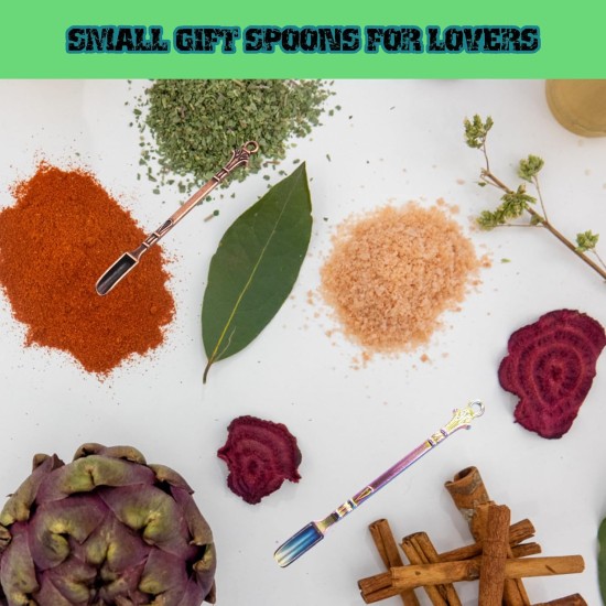 Mini cuillère en métal, cuillère à médicaments, pelle, mini pelle, fournitures pour la maison, pendentifs, collier (multicolore) Mini cuillère en métal, cuillère à médicaments, pelle, mini pelle, fournitures pour la maison, pendentifs, collier (multicolore)