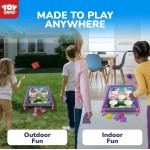 TOY Life Jeu de lancer de poufs, jeux de fête de carnaval, ensemble de cornhole pour enfants, jeux d'extérieur, jouets d'extérieur pour enfants âgés de 4 à 8 ans, jouets d'extérieur pour les tout-petits de 3 à 5 ans, cadeaux pour filles et garçons de 3, 4