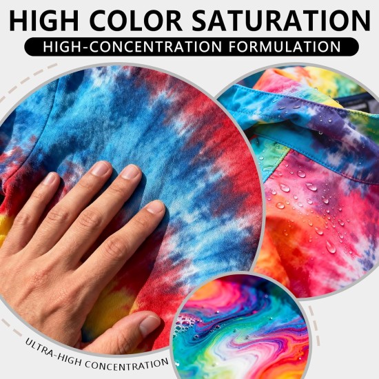 DUTOHAO Tie Dye Teinture Liquide, Colorants de Tissu concentrés Rouges, Colorants créatifs de 3,5 Fl.oz pour la Maison pour Les Arts et l'artisanat, Art de Tissu DIY(Rouge, 3,5 fl oz / 100 ml)