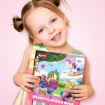 SYNARRY Puzzles magnétiques Licorne Sirène Princesse pour les tout-petits de 3 à 5 filles, 20 pièces de puzzles de voyage pour les enfants âgés de 4 à 6 ans, Jouets d'activités de voyage en voiture, en avion pour les filles de 3, 4, 5 et 6 ans, cadeaux d'