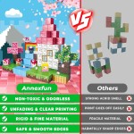 Blocs magnétiques - 100 pièces blocs de construction cubes licorne - jouets pour cadeaux d'anniversaire de Noël Montessori pour tout-petits - jouets sensoriels STEM pour fille de 3 4 9 10 ans