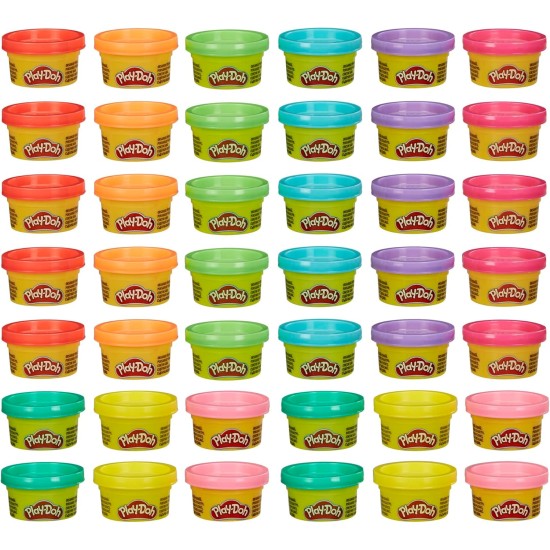 Play Doh Bulk Handout Lot de 42 boîtes de pâte à modeler de 28,3 g, cadeaux de rentrée scolaire, prix et cadeaux de fête, arts et travaux manuels pour enfants, jouets préscolaires, à partir de 2 ans (exclusivité Amazon)