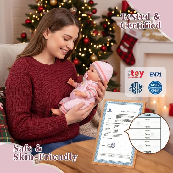 BABESIDE Poupée bébé fille – Poupées réalistes de 25,4 cm avec biberon magique, jouet en vinyle réaliste, cadeau pour 3+ 4, 5, 6 ans, idéal pour un anniversaire, un jeu de simulation, Noël BABESIDE Poupée bébé fille – Poupées réalistes de 25,4 cm avec biberon magique, jouet en vinyle réaliste, cadeau pour 3+ 4, 5, 6 ans, idéal pour un anniversaire, un jeu de simulation, Noël