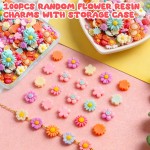 X Hot Popcorn Flatback Résine Fleur Charmes Aléatoire Slime Charms Flatback Cabochons Marguerite Embellissement pour DIY Scrapbooking Pince À Cheveux Décor De Coque De Téléphone
