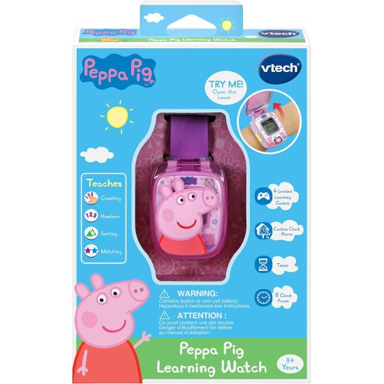 VTech Peppa Pig Montre d'apprentissage Violet